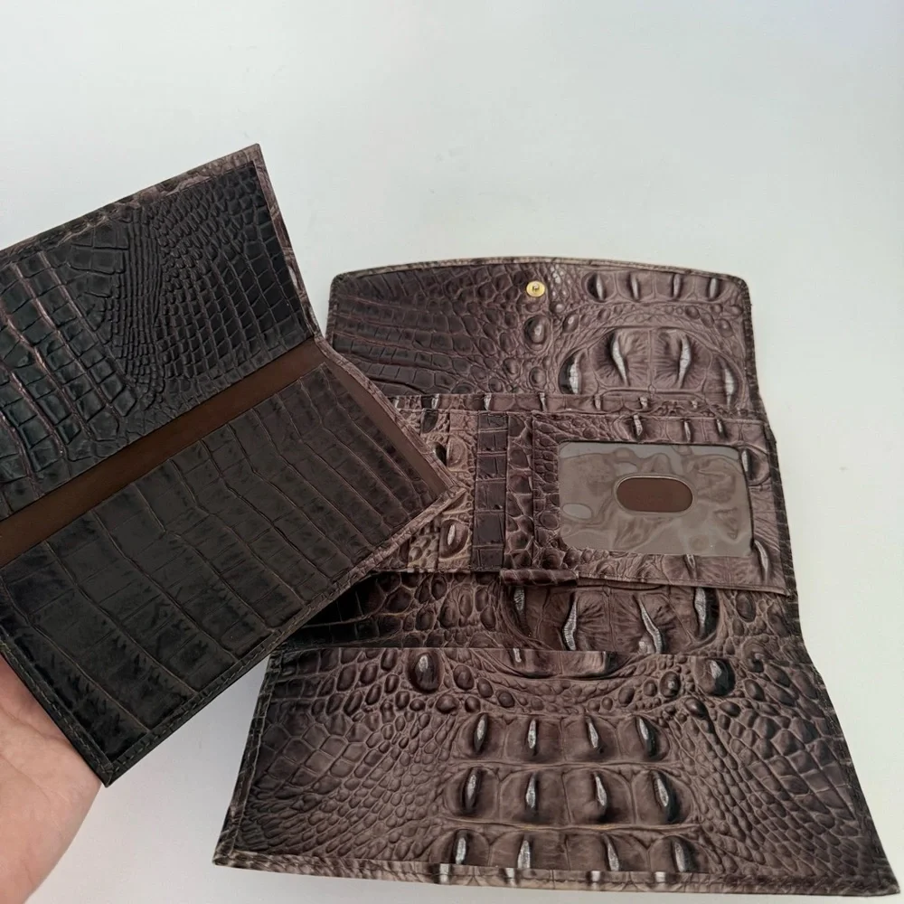 Brahmin Modern Checkbook Melbourne Leather Wallet